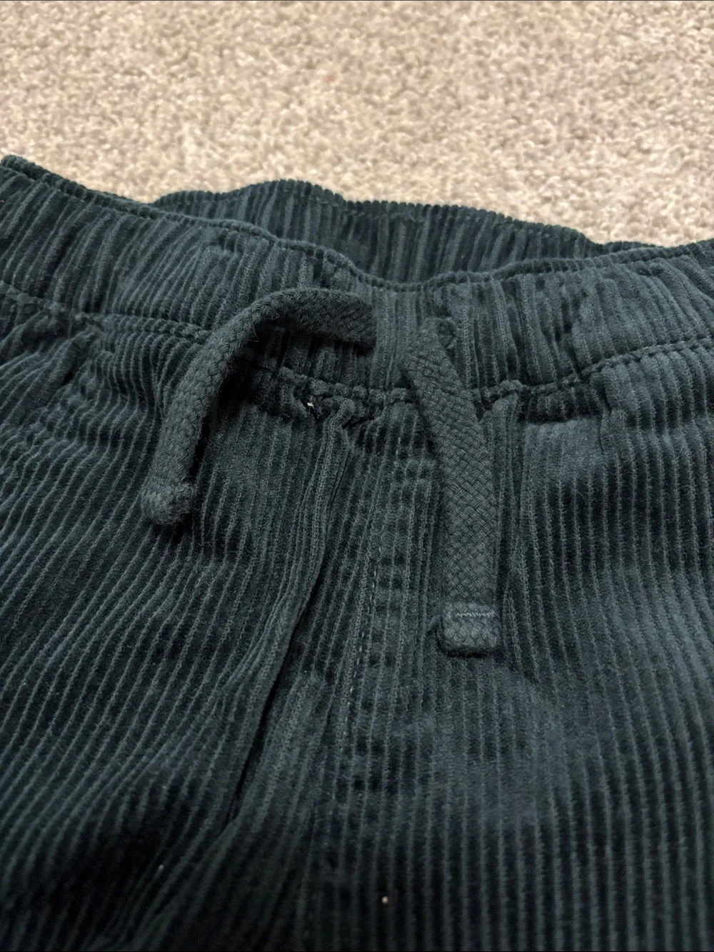 Old Navy toddler boy Corduroy Drawstring Pants dark green 2T